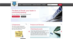 Desktop Screenshot of bankofterrell.com